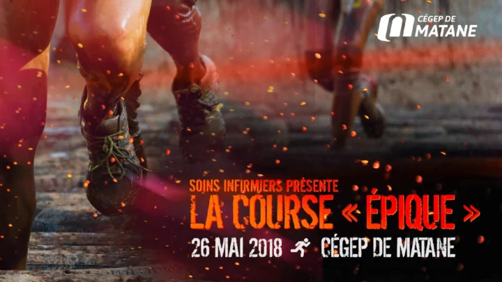 Image d'invitation à la course épique de 2018