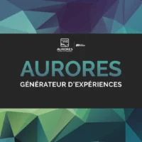 Image décorative avec le logo de Aurores, entreprise-école