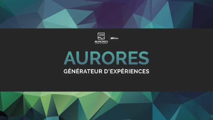 Image décorative avec le logo de Aurores, entreprise-école