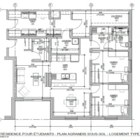 Plan intérieur de la future résidence